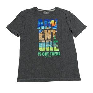 Eddie Bauer Gray Adventure Graphic‎ Tee